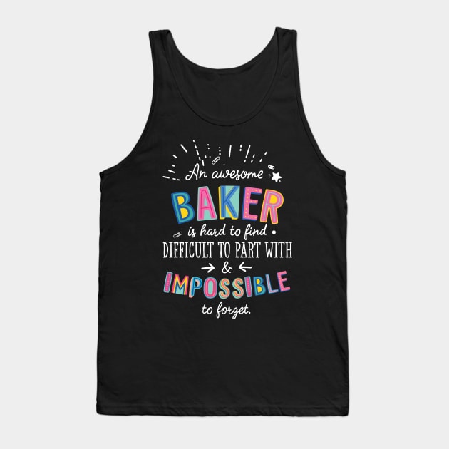 An awesome Baker Gift Idea - Impossible to Forget Quote Tank Top by BetterManufaktur